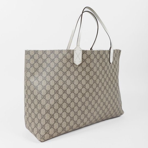 SOLD Gucci Beige GG Supreme Canvas Tote - Picture 2 of 10